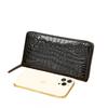 New Men's Crocodile Pattern Handbag High End Large Capacity Fashion Wallet Multi Card Mobile Bag Trendy
