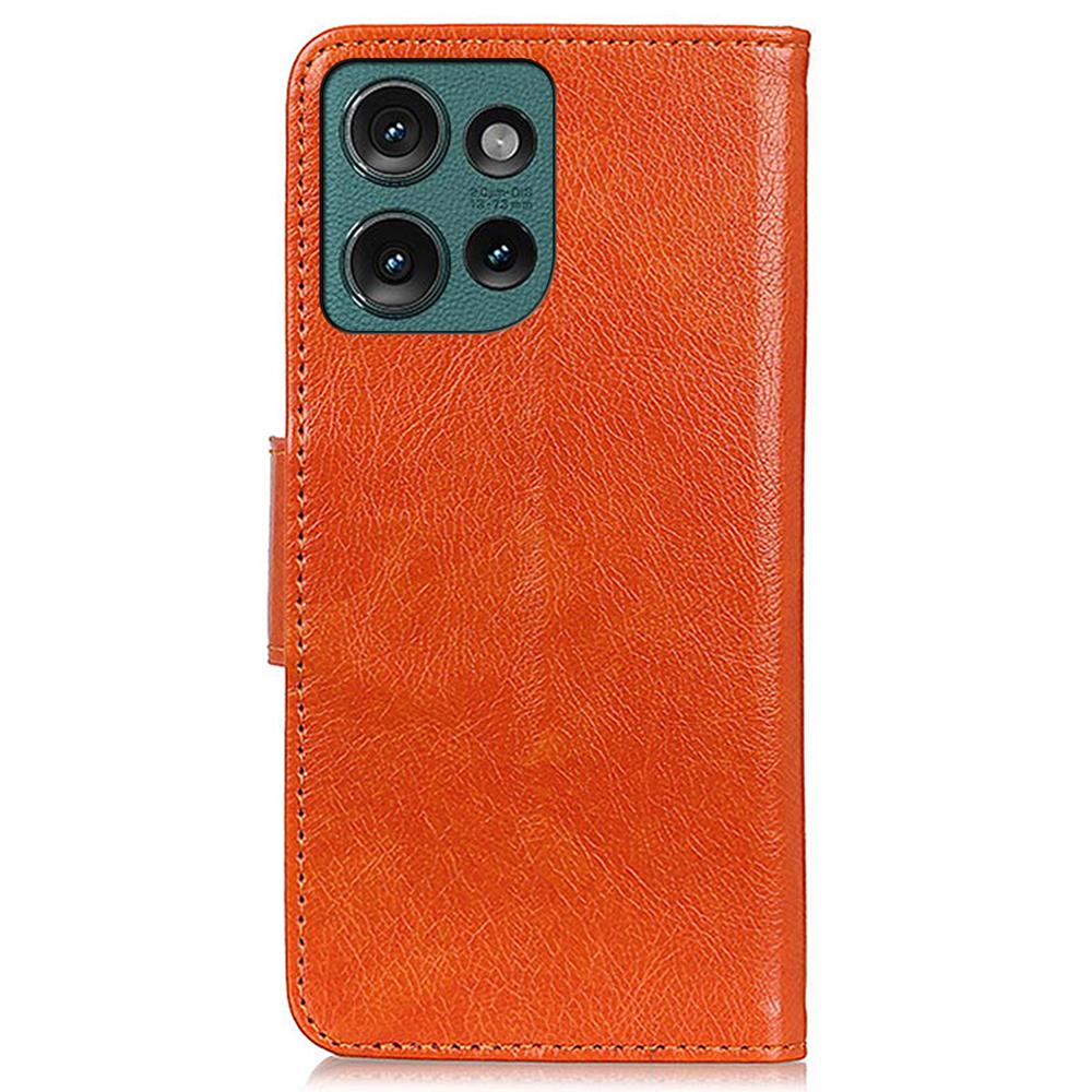 For Motorola Edge 50 5G Case Nappa Texture Split Leather Wallet Phone Cover