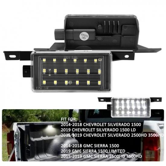 18-LED Truck Cargo Bed Lamps For Chevy/GMC 14-19 Silverado/Sierra 1500 2500 3500