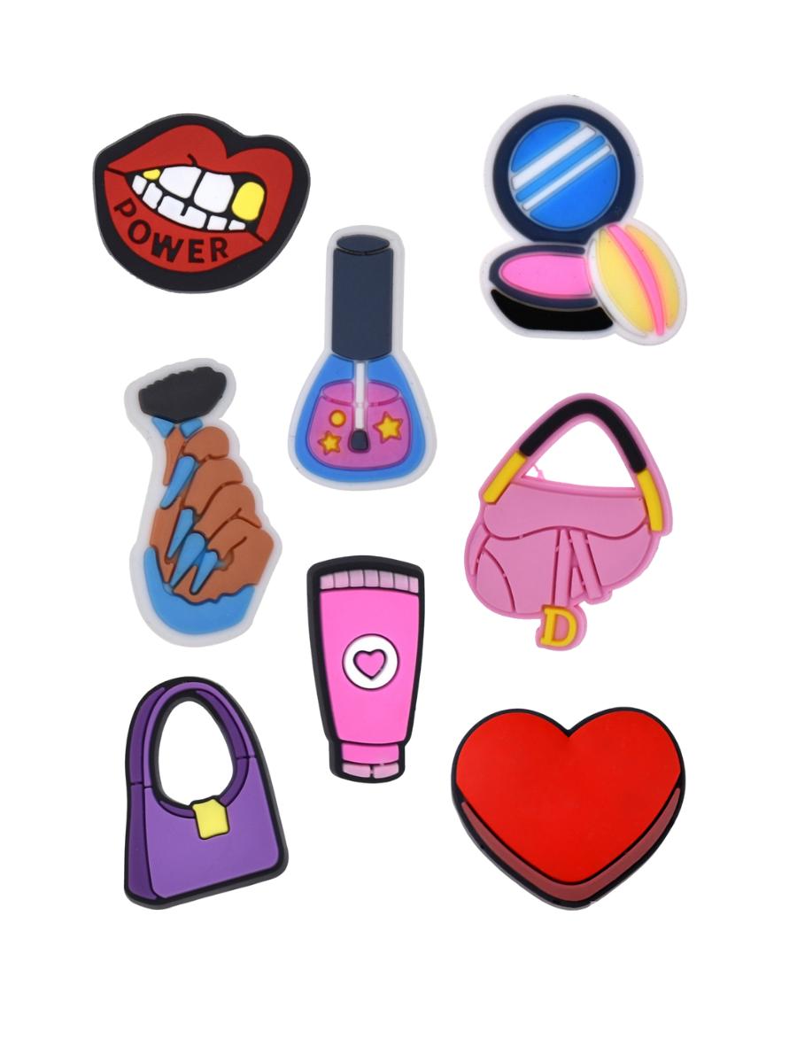 

Джибитсы косметика cosmetic красота мода Jibbitz 8 шт аксессуары крокс украшение