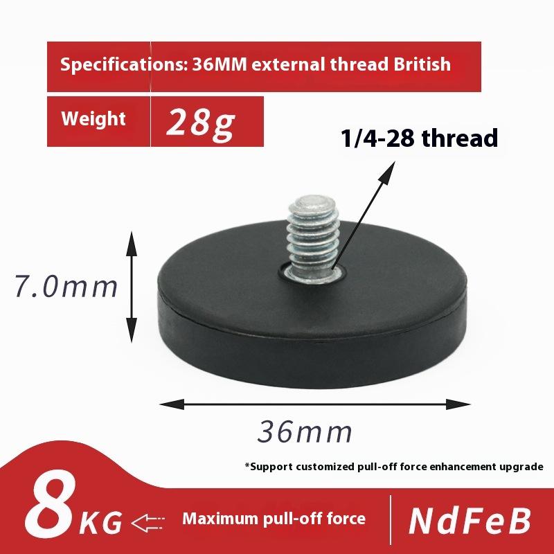 1 Piece Led Work Light Bar Holder Suv Offroad Diy Accessories 22/31/36/43Mm M4 Bolt Magnetic Base Mount Bracket Clamp