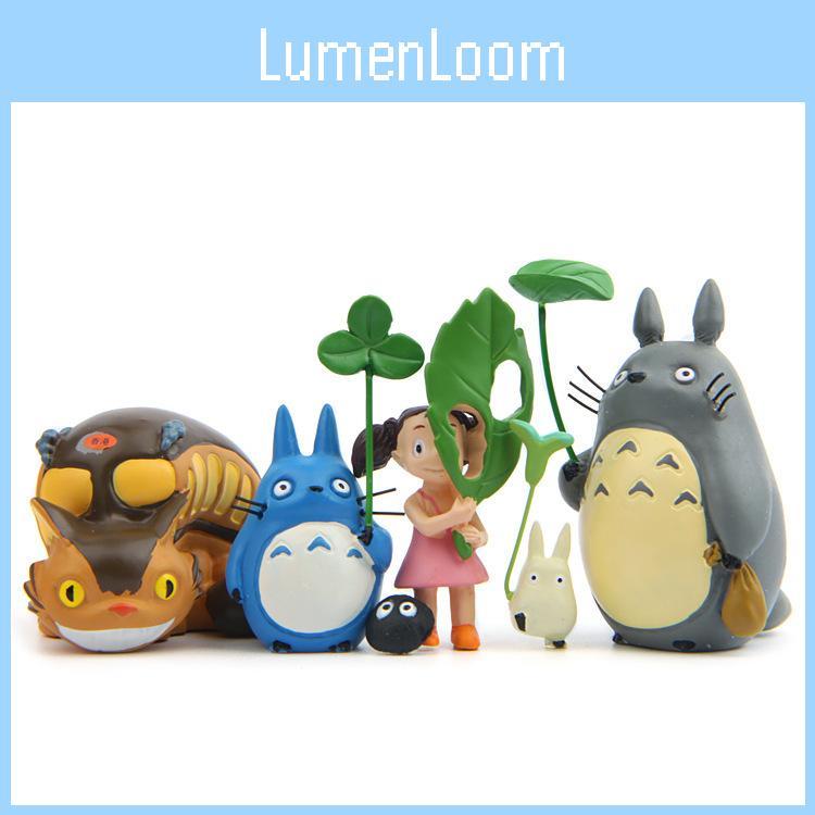 Totoro My Neighbor Model With Leaf Accessories For Creative Home And Decor Party