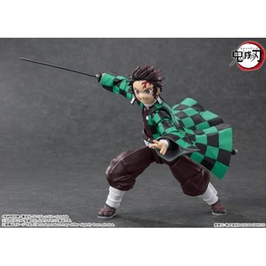 TAMASHII NATIONS S.H. Figuarts Demon Slayer Tanjiro Kamado Approximately 140mm PVC ABS Painted Movable Figure 6-Inch Action -