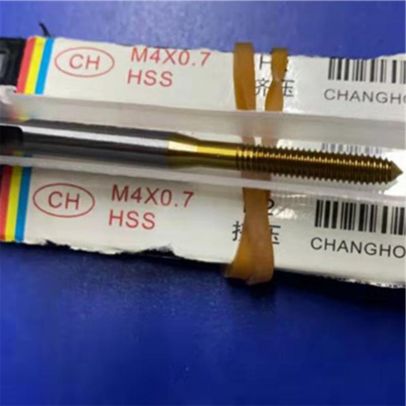 Changhong Titanium-Plated All-Ground Extrusion Tap Set: Sizes M2-M16