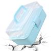 Multifunction Storage Box 3 Layer Storage Case Practical Plastic  Storage Box Medicine Storage Box for School Office