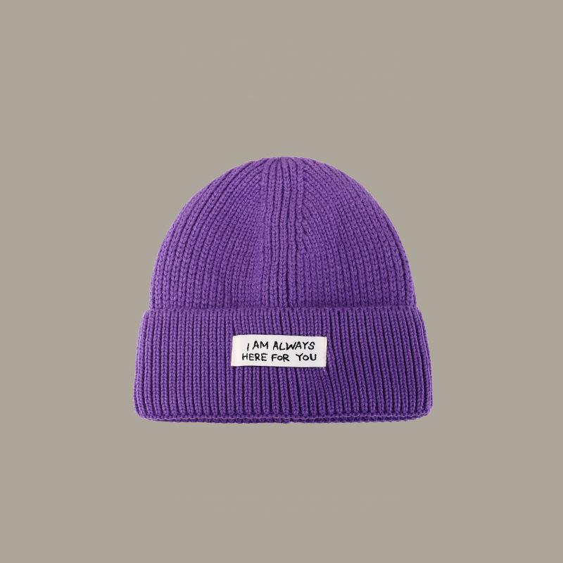 Hot Selling Blank Designer Handmade Embroidery Print Woben Label Patch Custom Knitted Beanie Hat