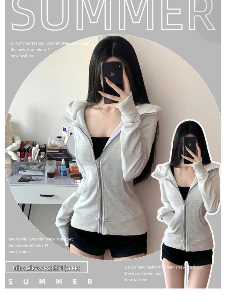 Women's Winter Fleece Lined Slim Fit Hooded Jacket Cardigan 2025