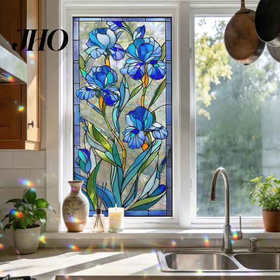 Easy Install Window Film Static Glass Sticker Privacy Protection Softens Light Electrostatic Soft Diffusion Waterproof Scratch-Proof Care Decal