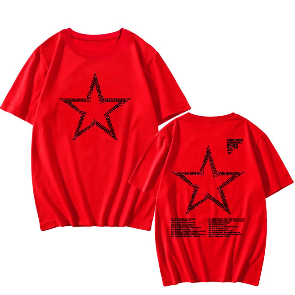 Danny Brown Stardust Tour Tshirts Unisex Clothes Cotton Short Sleeve Tee Fashion T-shirt Graphic Tees