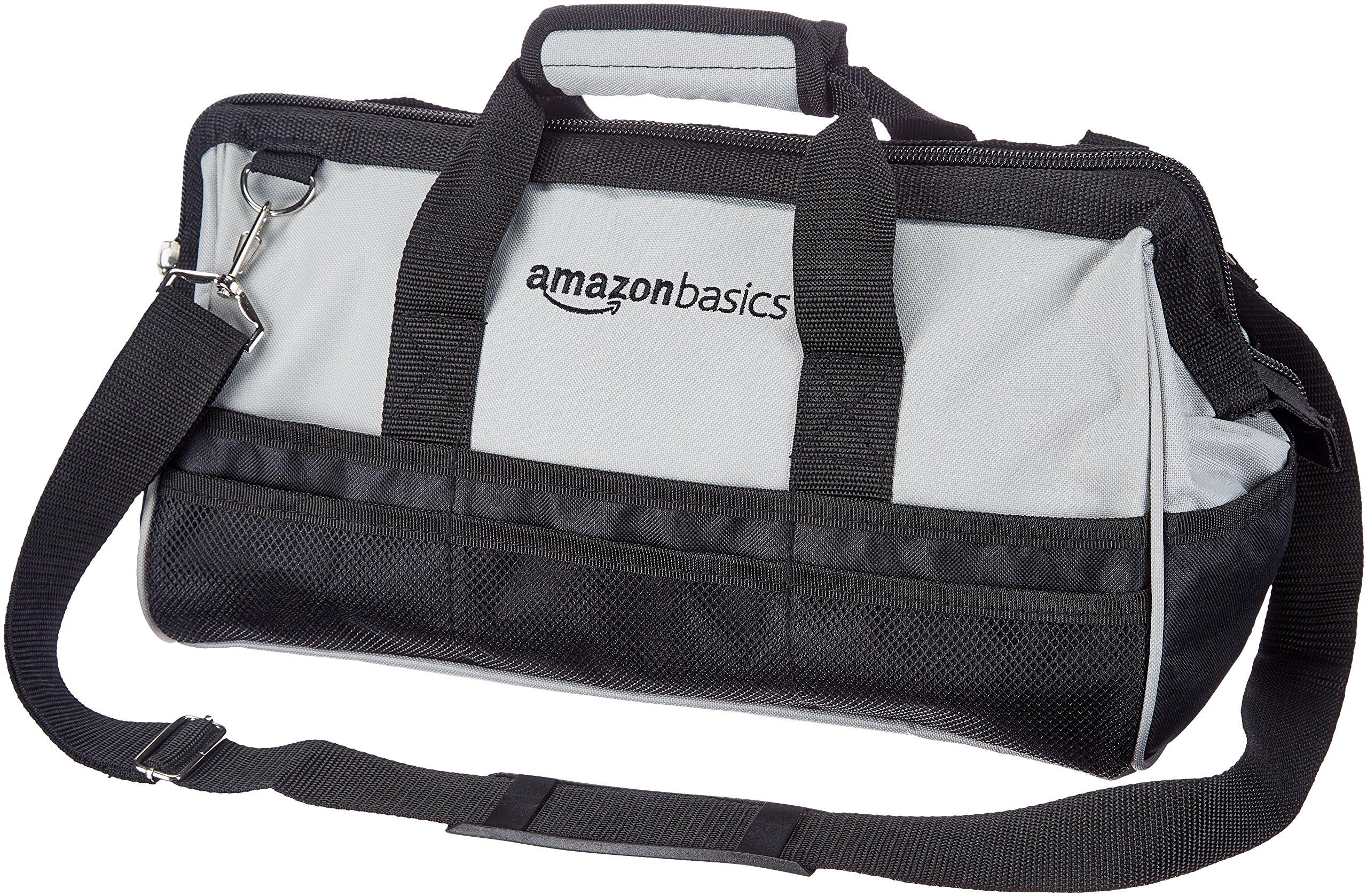 

AmazonBasics Tool Tool Storage Bag Black 40.6cm, Gray,