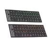 2Pcs Russian Keyboard Stickers Unique Coating Waterproof Dustproof Russian NaAlphabet Keyboard Stickers for PC Laptop