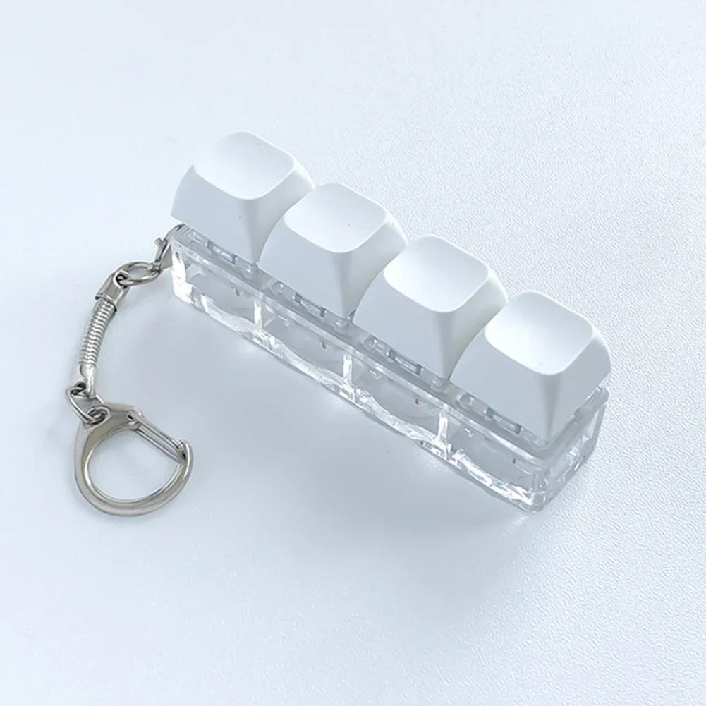 Kolorowy Klawisz Klawiatury Zabawka Mini Klawisz Mechaniczny Zabawka Klawisz Przyciskowy DIY Keycap Fidget Brelok Zabawki Dekompresyjne Ulgowe Umilacze Czasu Prezenty