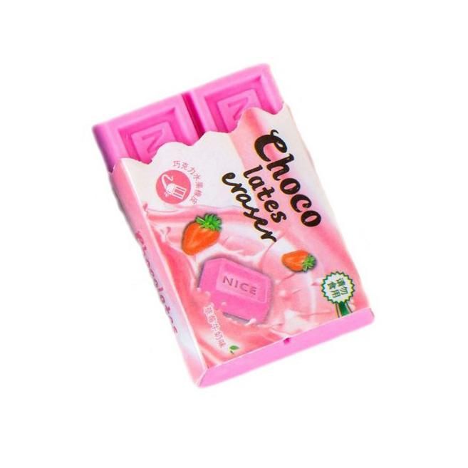 1 kus Cute Kawaii Candy Color Guma Zábavná kreativní čokoládová guma pro děti Novinka Psací potřeby Kancelářské školní potřeby