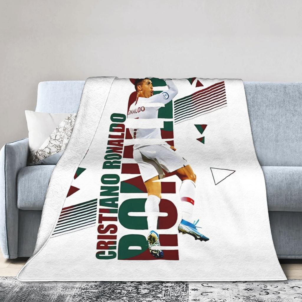 CR7 Blanket Ronaldos Wool Funny Warm Throw Blankets for Home Textile Decor