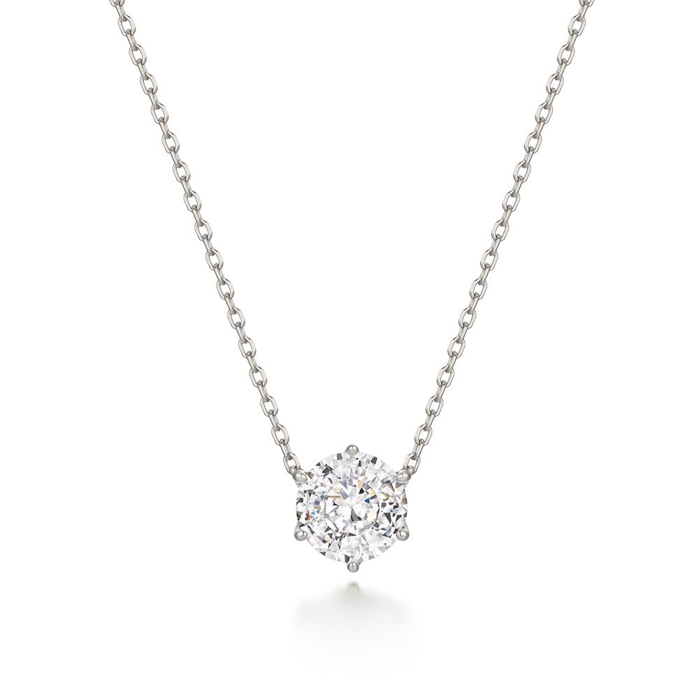 Diamomo Dia-Dia 2Ct Solitaire Neckace 43Cm