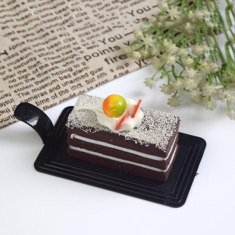 Одноразовые прямоугольные пластиковые поддоны для муссовых тортов, упаковка 500 шт.