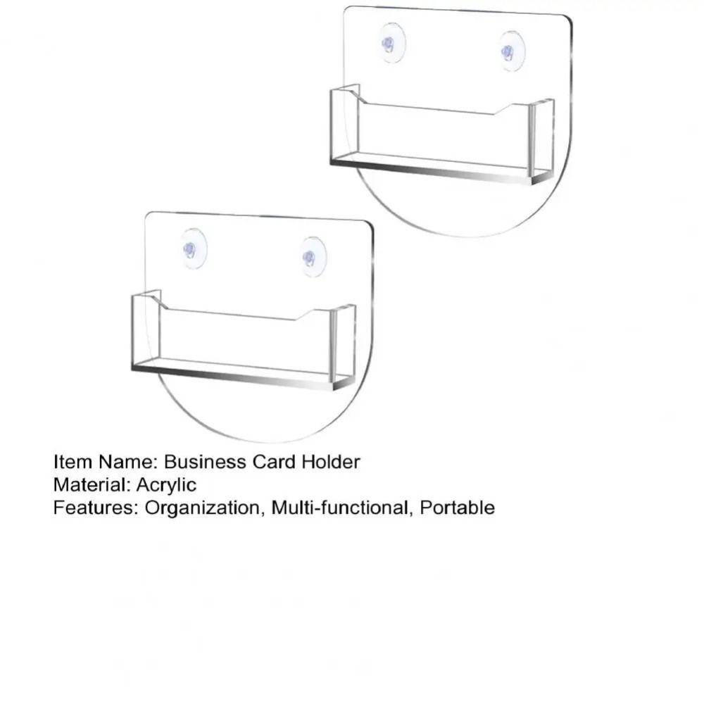 Window Mount Business Card Holder Suction Cups Business Card Box  Commercial Buildings