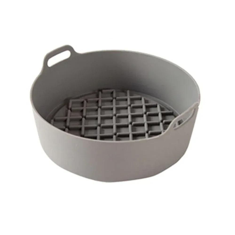 2024 Silicone AirFryer Pot Multifunctional Air Fryers Accessories Bread Fried Chicken Pizza Basket Baking Tray Non Stick Baking Bake