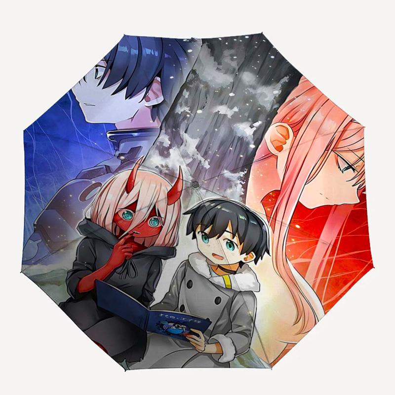 1pc Outdoor Umbrella with Anime Characters, Automatic Opening/Closing, Portable Tri-Fold Design, 8-Rib Iron Frame, Perfect Gift for Fans, Travele