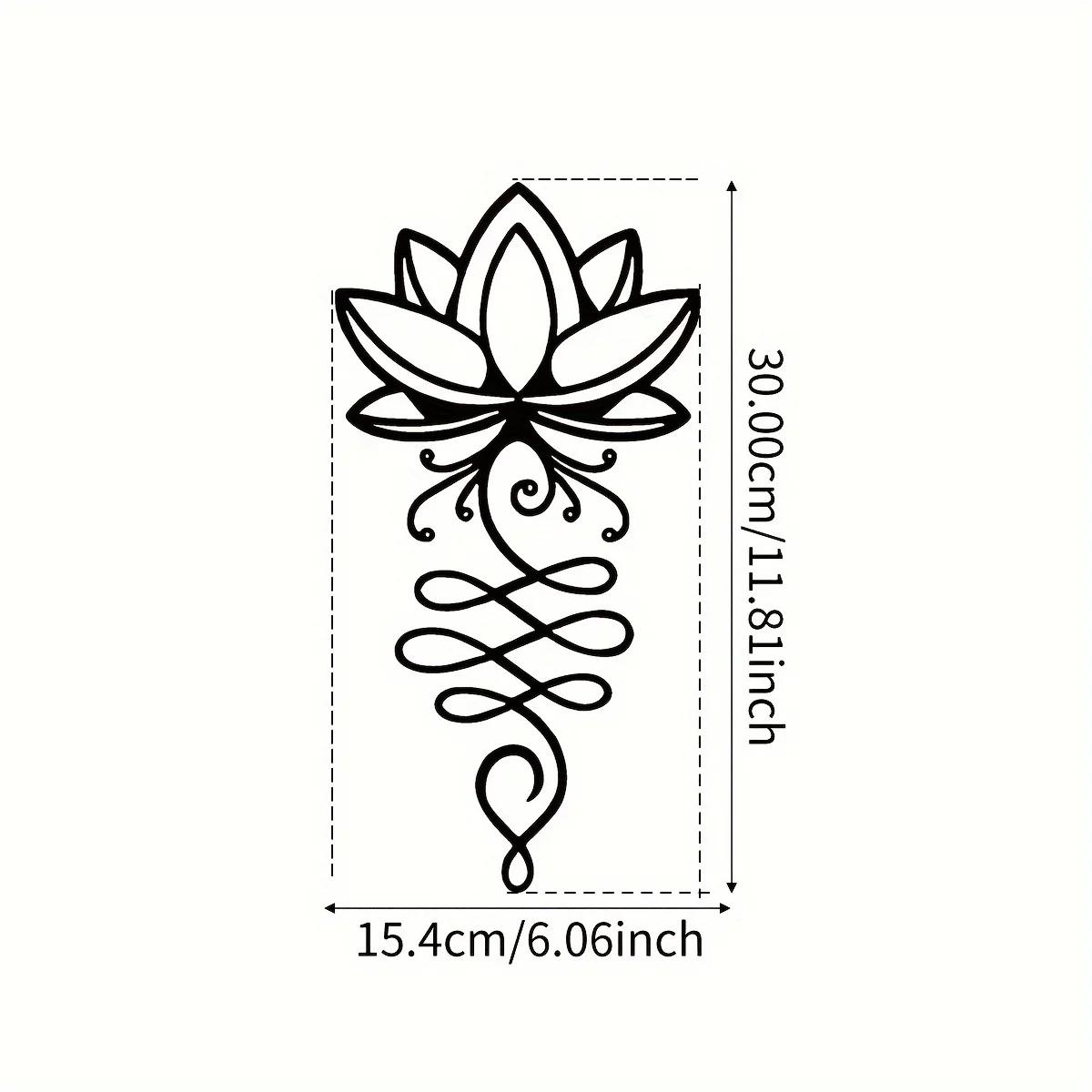 Metal Wall Art, Spiritual 1pc Metal Wall Decoration, Buddhist Symbol Wall Decoration,Housewarming Decoration Wall Hanging (as the picture,L)