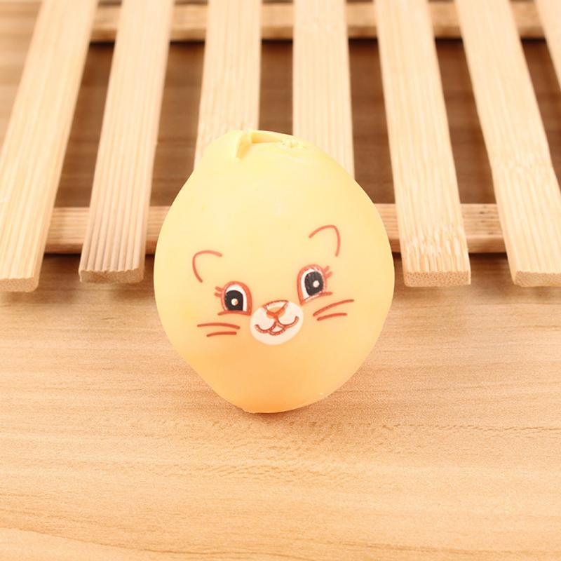 Pressure  Relief  Naughty  Egg Vent Ball Cute Face Expression Pinch Vent Toy Colorful Squeeze