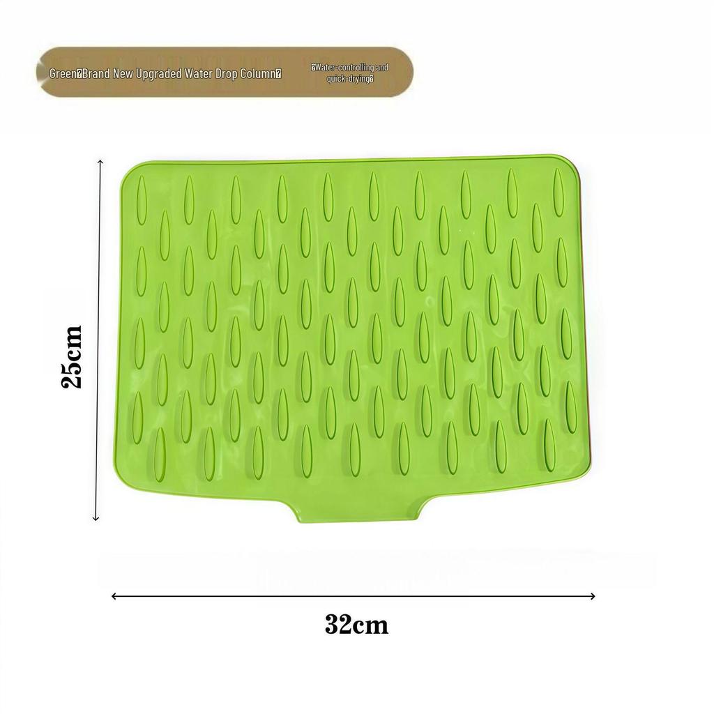 Non-Slip Heat-Resistant Silicone Kitchen Drain Mat & Countertop Protector