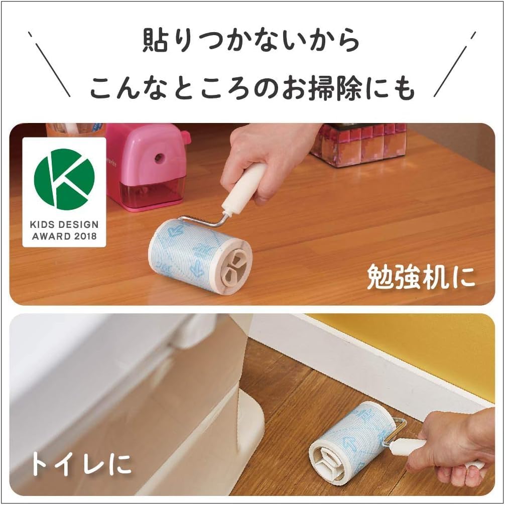 Nitoms Corocoro Mini Spare 50 Rolls Floor Suitable for Study and 80mm CC8985 Tape, (6 Rolls), Cleaner, Anywhere, Hardwood, Carpet, Tatami, Desks,