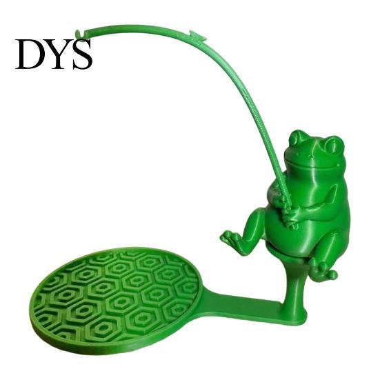 Frog Coaster Fishing Animal Tea Bag Holder, 3D Printed Heat-Resistant Coaster, Accessory for Shaped Cup and Coffee Mug, Gift Lovers & Enthusiasts