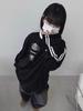 Badblood Retro Korean-American Embroidered Mesh Long Sleeve Jersey