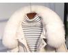 Women's Short Down Jacket with Large Fur Collar, 2024 Petite Slimming Style, Clearance Sale
