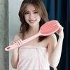 Silicone Body Scrubber Exfoliator with Handle Gentle Back Bath Brush Deep Cleansing Bath Brush Promote Blood Circulation Shower Loofah for Shower
