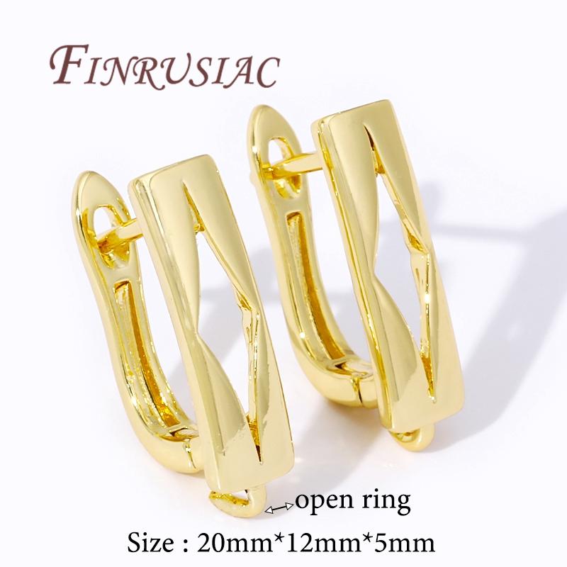 

18K Gold Plated Earwires Fasteners Earring Hooks,Accessories For Women s Earring,DIY Jewelry Making Supplies 1 pair