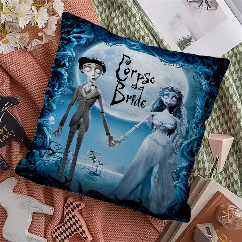 C-Corpse Bride Personalized Pillow Cover Kids Bedroom Wild Party Decor Pillowcase Kid Birthday Shower Gift
