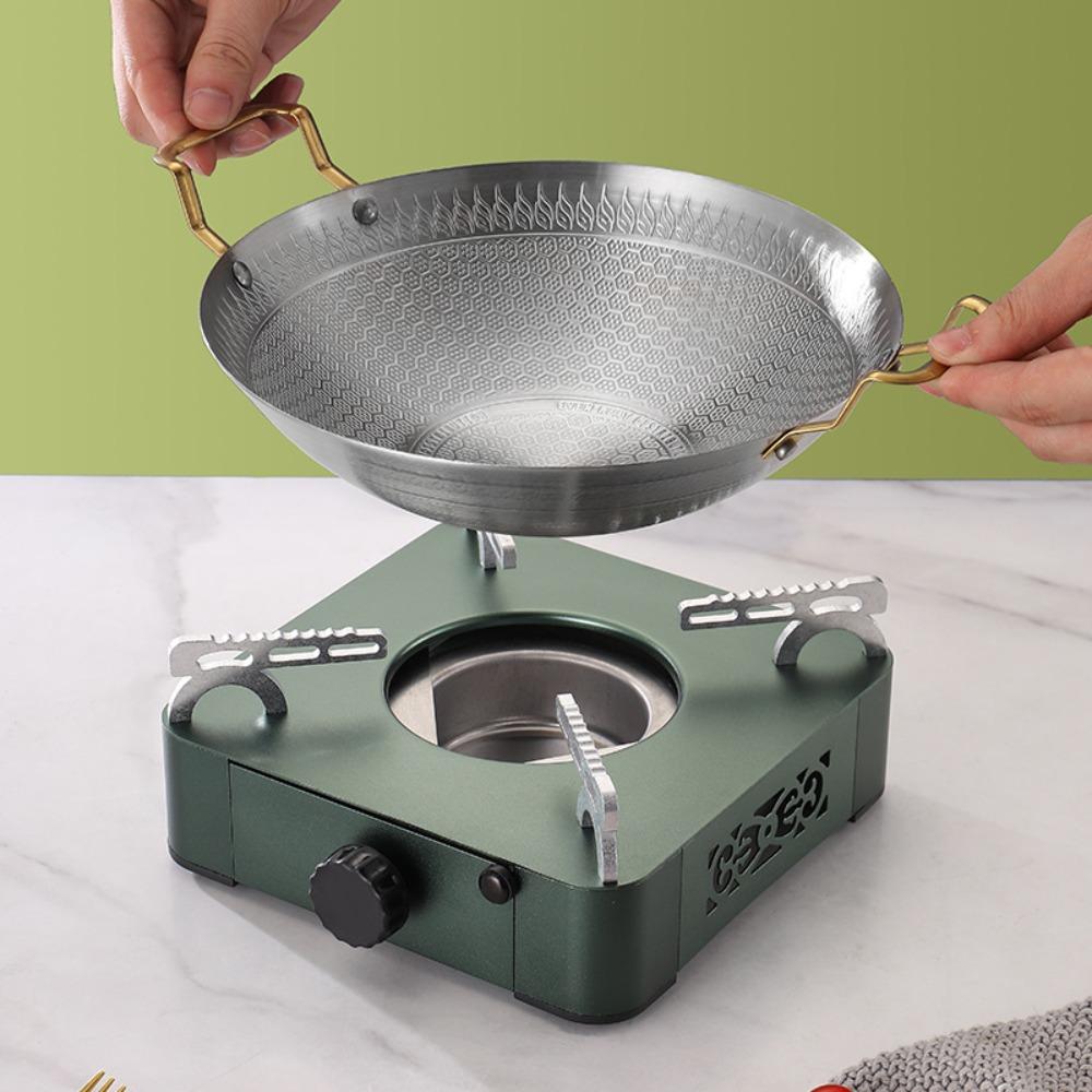 Korean Style Dry Boiler Non Stick Camping Wok Kitchen Accessory Frying Cooking Pot  Picnic