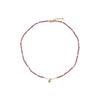 Collier Luxenter en argent 925 avec cristal rose finition or 18k - Atlo