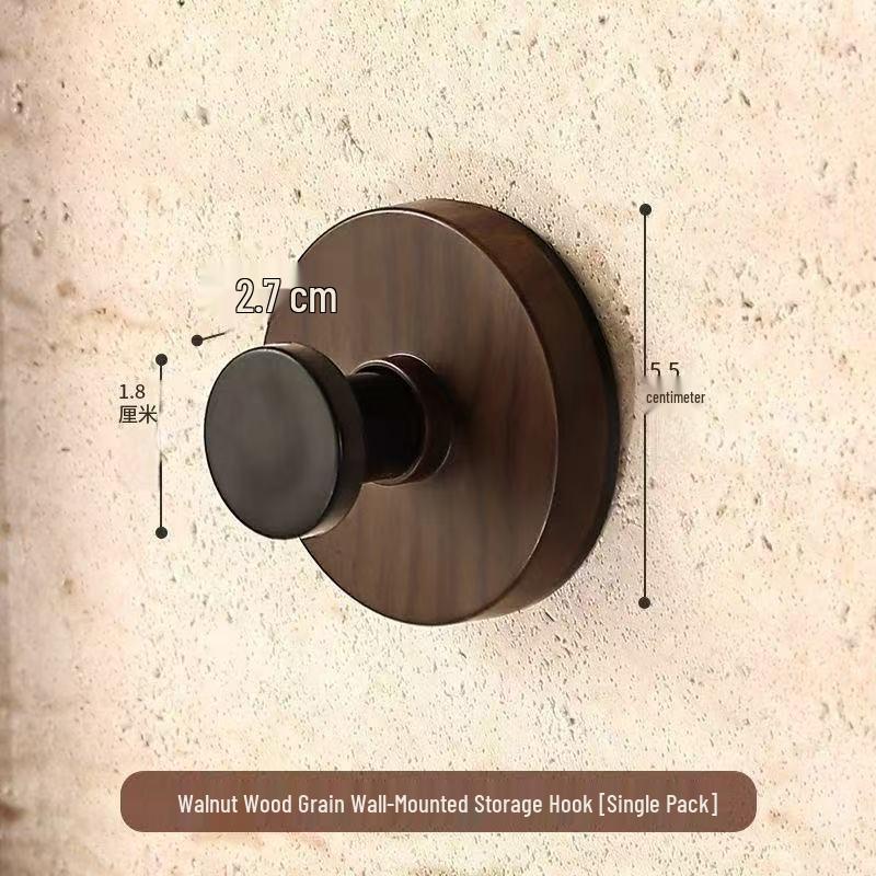 No-Drill Adhesive Bathroom Hook with Strong Suction for Wall or Door