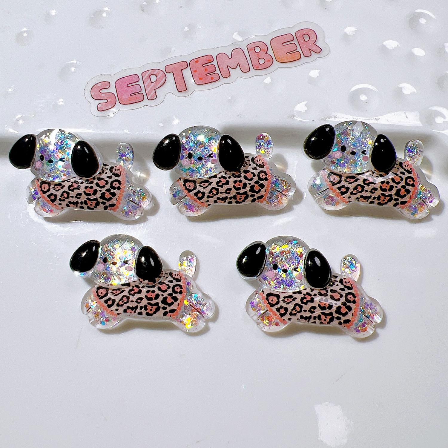 

5/10pcs Colorful Shiny Cartoon Animals Cats, Elephants Puppies Rabbits Flat back Resin Scrapbook Figurines DIY Home Decor Crafts 5PCS