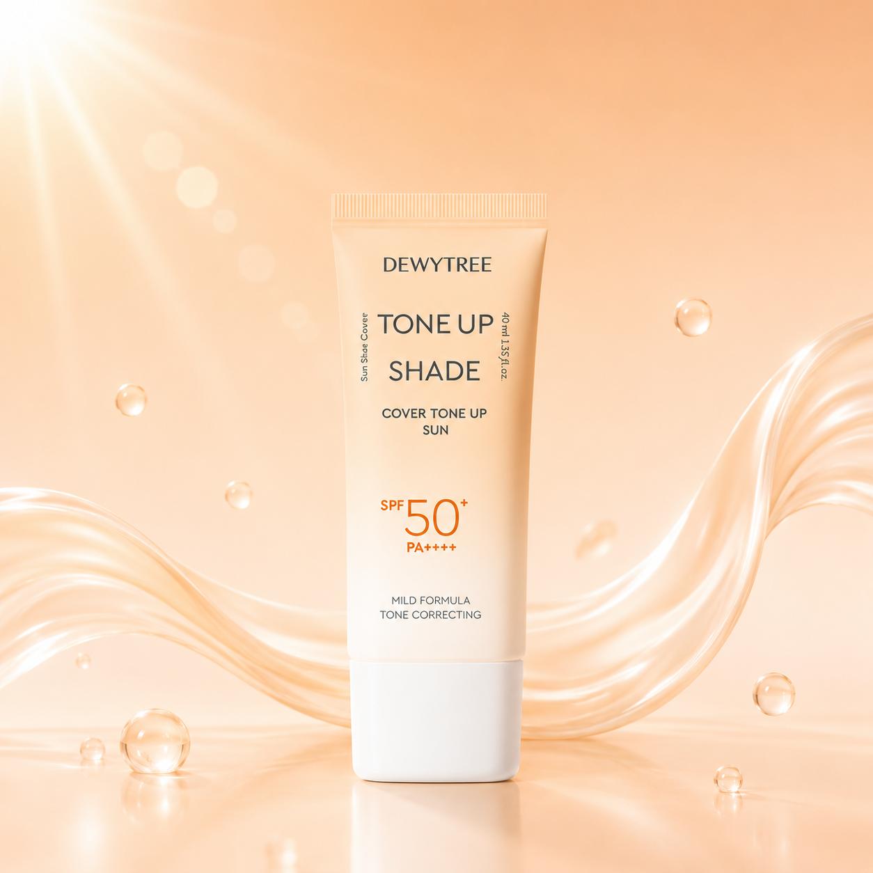 DEWYTREE Tone-Up Shade Cover Tone-Up Sun SPF50+ PA++++ 40ml – Coverage Tone-Up UV Protection Sunscreen