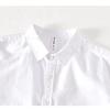 Classical Summer Shirt Male Turn-down Collar Cotton Linen Short Sleeve Shirt for Man Solid Color Button Casual Shirt Simple Style Clothing