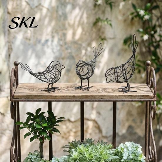 Handcrafted Iron Bird Figurine Wire Figurine, Minimalist Hollow Metal Sculpture, Stable Desk Accessory Rustproof Tabletop Decor for Bookshelf,