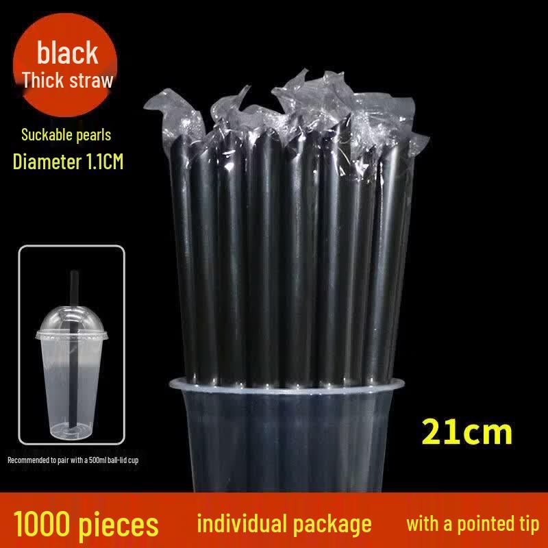 OEING Individually Wrapped Disposable Beverage Straws