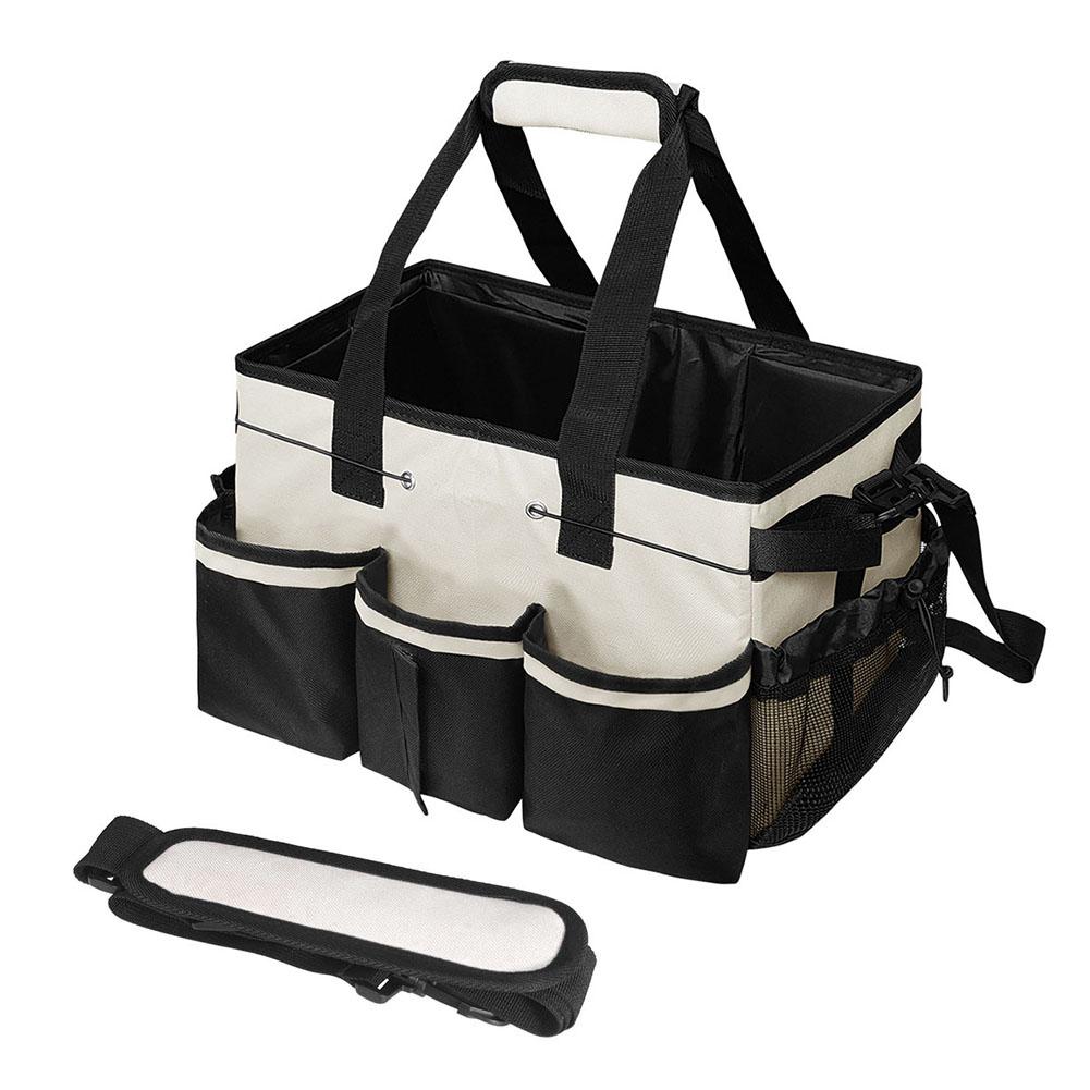 Reinigungs-Caddy-Tasche Große Kapazität Reinigungszubehör-Organizer Multifunktionaler Reinigungs-Werkzeug-Organizer-Beutel Oxford Aufbewahrungstaschen