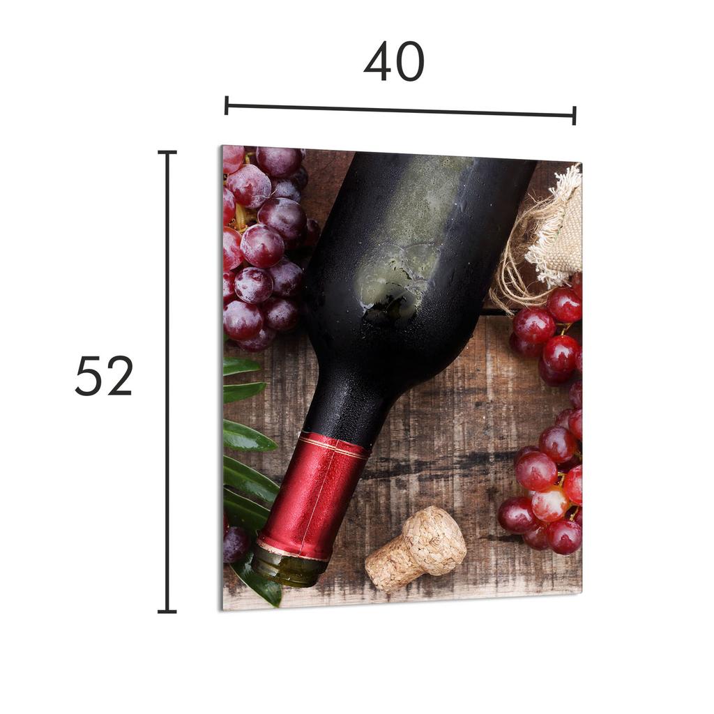 GLAS-SCHNEIDEBRETT 40x52 Wein