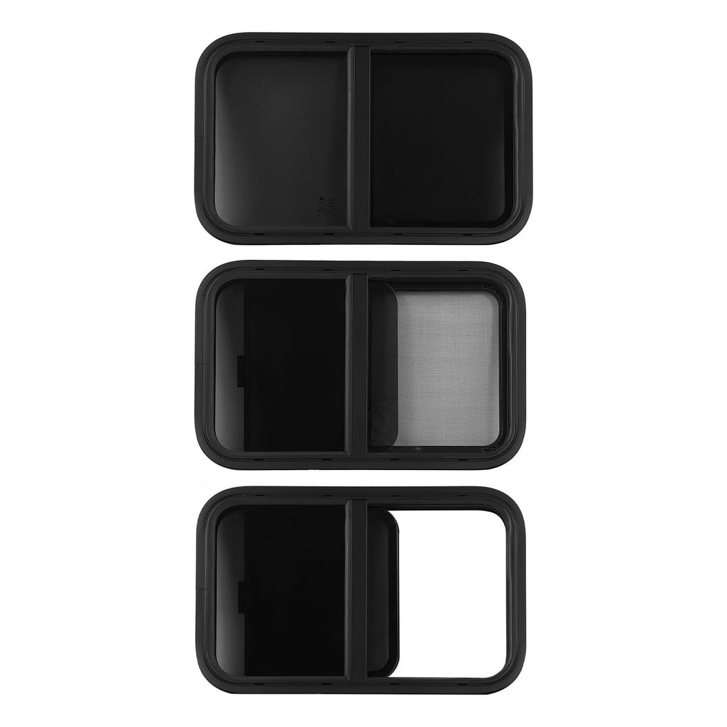 25.59x16.54in RV Windows Aluminium Alloy Rounded Sliding Windows Sealed Waterproof UV Resistant Slid