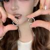 Silver Color Ear Cuff Clips C Shape Design Cartilage Earrings Fashion Teardrop Earrings  Jewelry