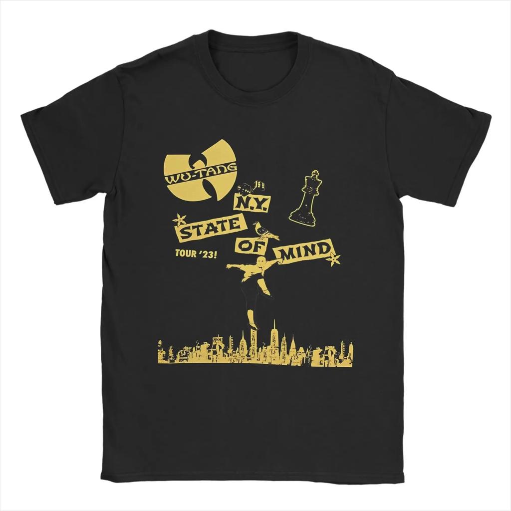 Rock Y2k Hip Hop Top Moda La Camera Finale Wu Clan Magliette Tour Infinito Abbigliamento Casual Largo Unisex