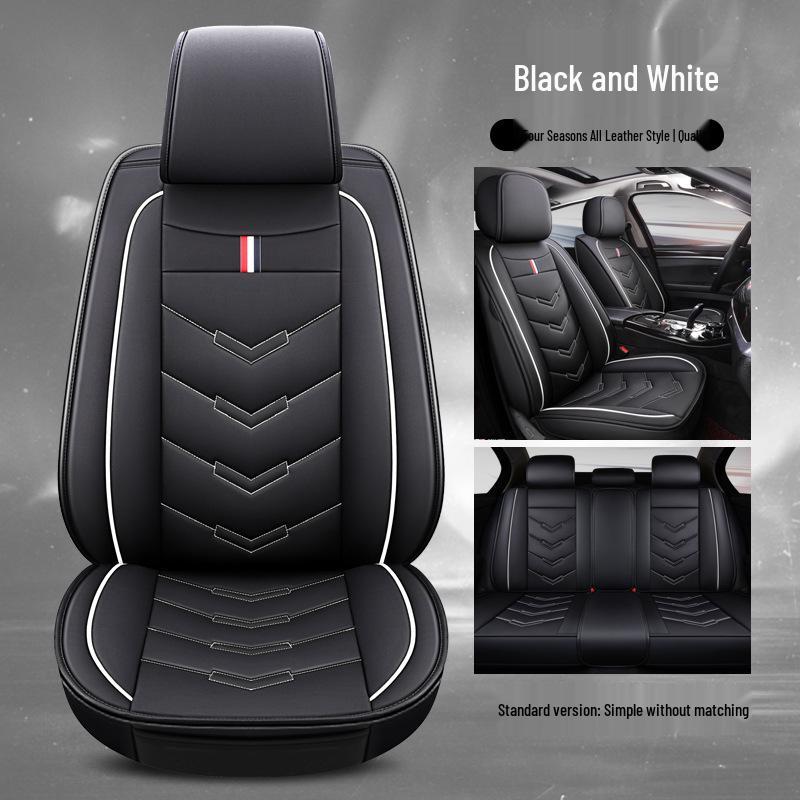 Universal Four Seasons Leather Car Seat Cover - Full Surround Cushion