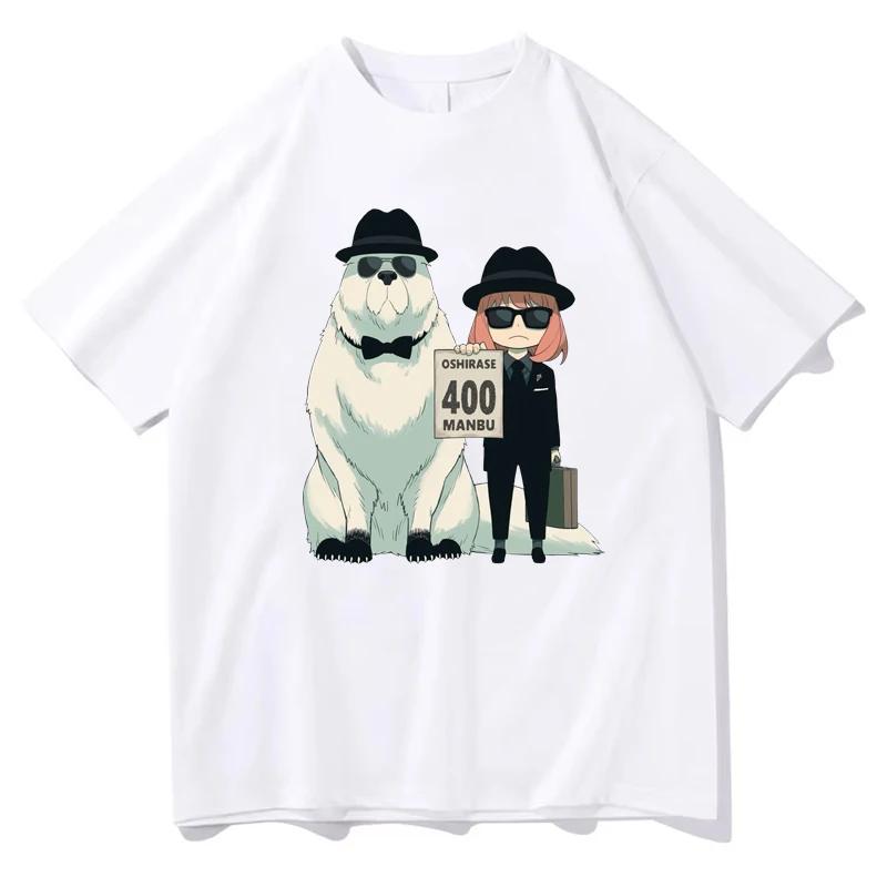 Anime Spy X Family Bedrucktes T-Shirt Damen Lässig Locker Harajuku Kurzarm Sommer Kawaii O-Ausschnitt Oberteile Kleidung T-Shirts