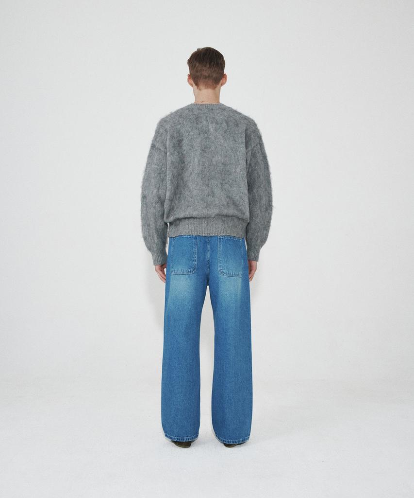 Hoite Het Mohair V Neck Knit (Charcoal)
