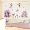 Cute Fairy Reading Wall Sticker For Baby Girls Nursary Room Kids Room Background Children's Room Wall Decals